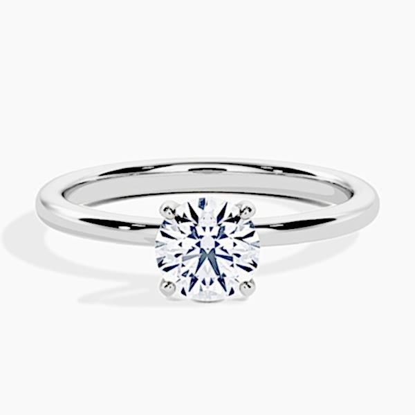 Engagement Ring White Gold - 0.15ct Diamonds - Model N°3013 Brilliant, Solitaire